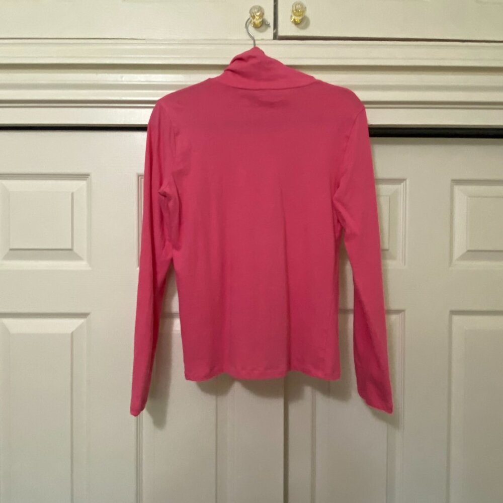 J.Crew Pink Tissue Turtleneck - Size L - Picture 2 of 4